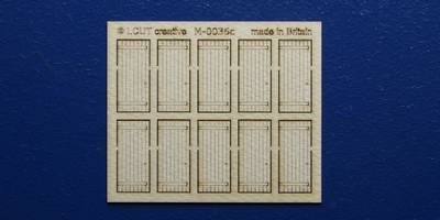 M 00-36c OO gauge kit of 10 single industrial doors with square top